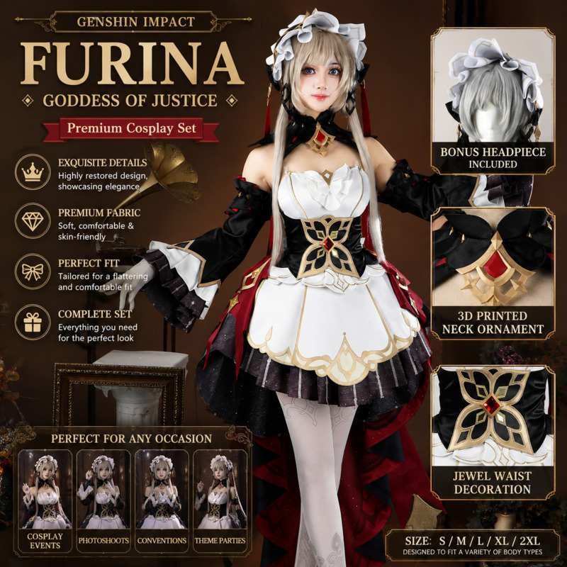 Cosplay Anime Expo - Gaun Cosplay Genshin Impact Puppet Sandrone
