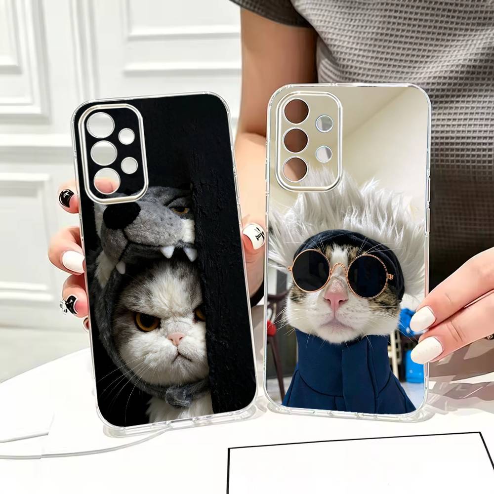 Anime Cosplay Quotes - Casing Ponsel Dasar Motif Kucing Lucu