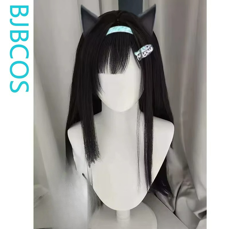 Cosplay Anime Black Hair - [Wig Bergaya] Wig Cosplay Warna Mint,