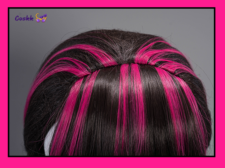 Wig Cosplay Draculauraa Rambut - Cosplay Anime Black Hair ulasan dan harga