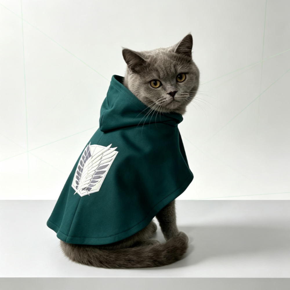 Jubah Anjing Kucing Bersayap G - Attack Titan Cloak ulasan dan harga