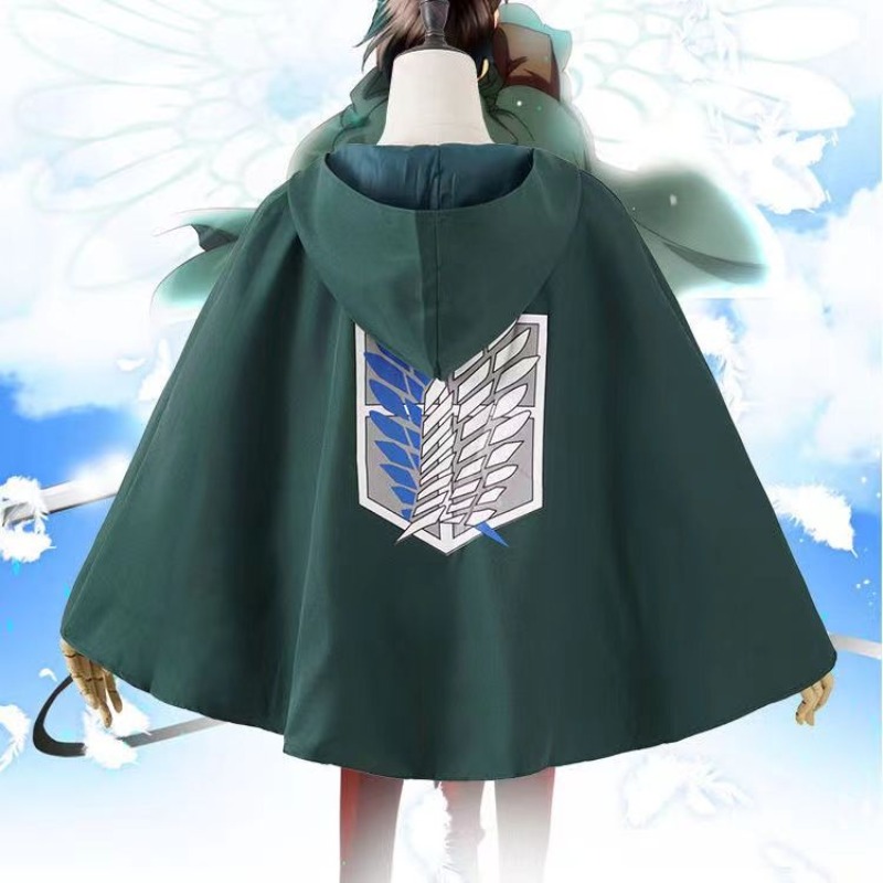 Jubah Anime Attack on Titan, J - Attack Titan Cloak ulasan dan harga