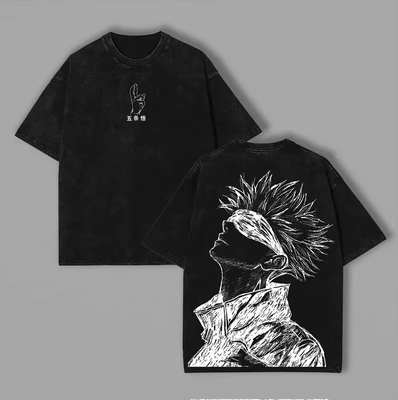 Kaos Oversized Anime Jujutsu K - Anime Cosplay Quotes ulasan dan harga