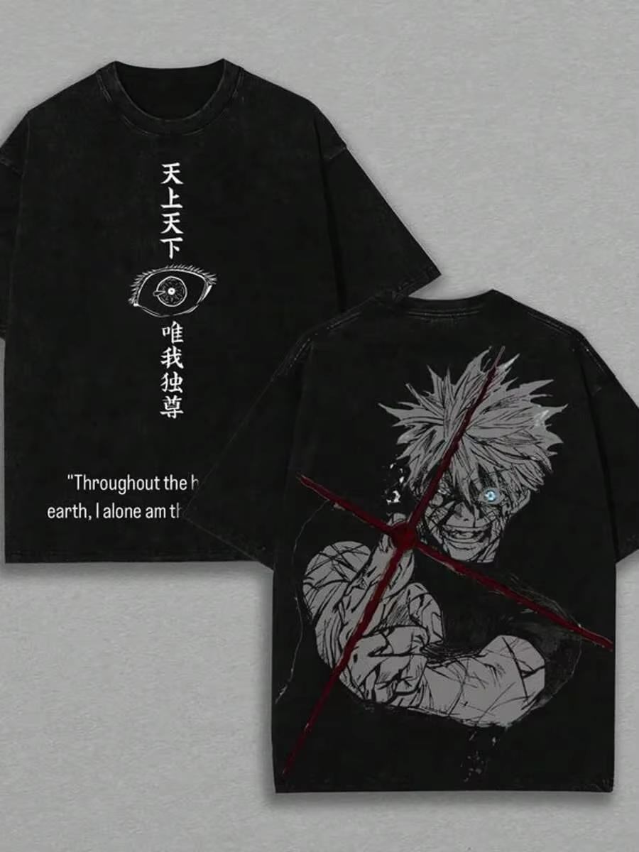 Kaos Oversized Anime Jujutsu K - Anime Cosplay Quotes ulasan dan harga