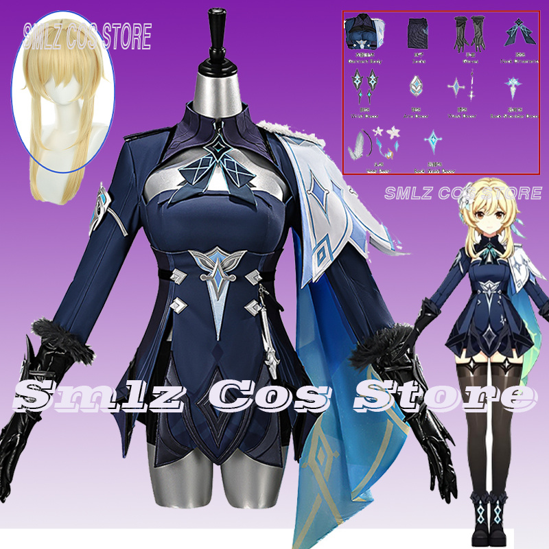 Kostum Cosplay Traveler Lumine - Anime Cosplay Female ulasan dan harga