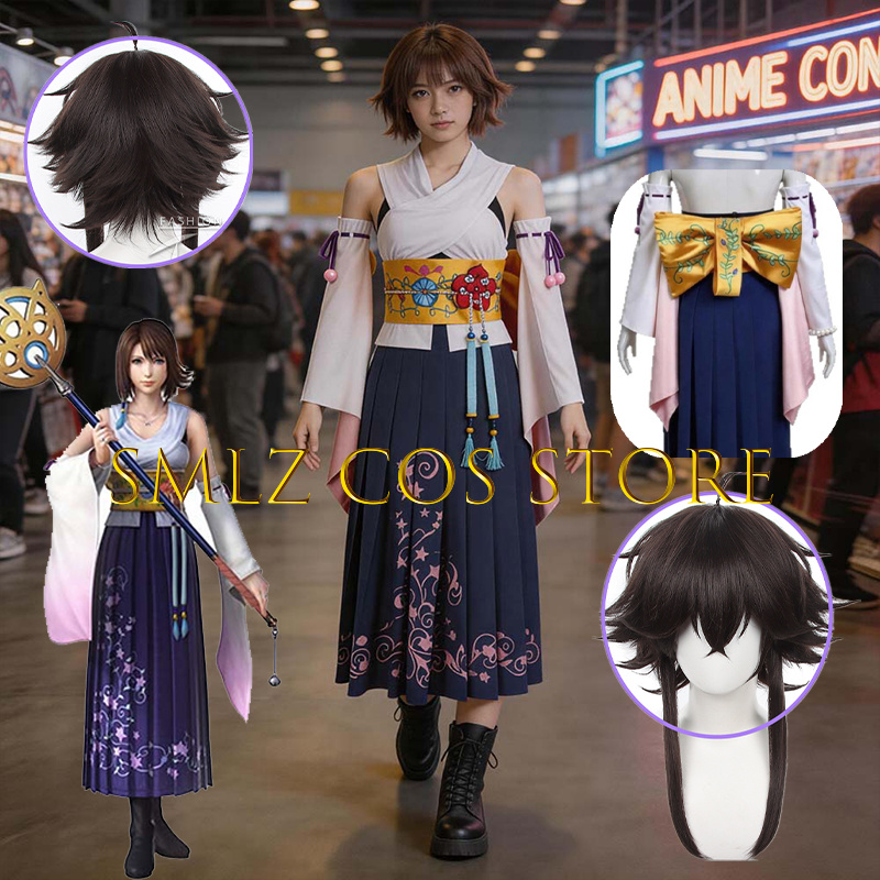 Smlz FFX Yuna Cosplay Anime FF - Anime Cosplay Female ulasan dan harga