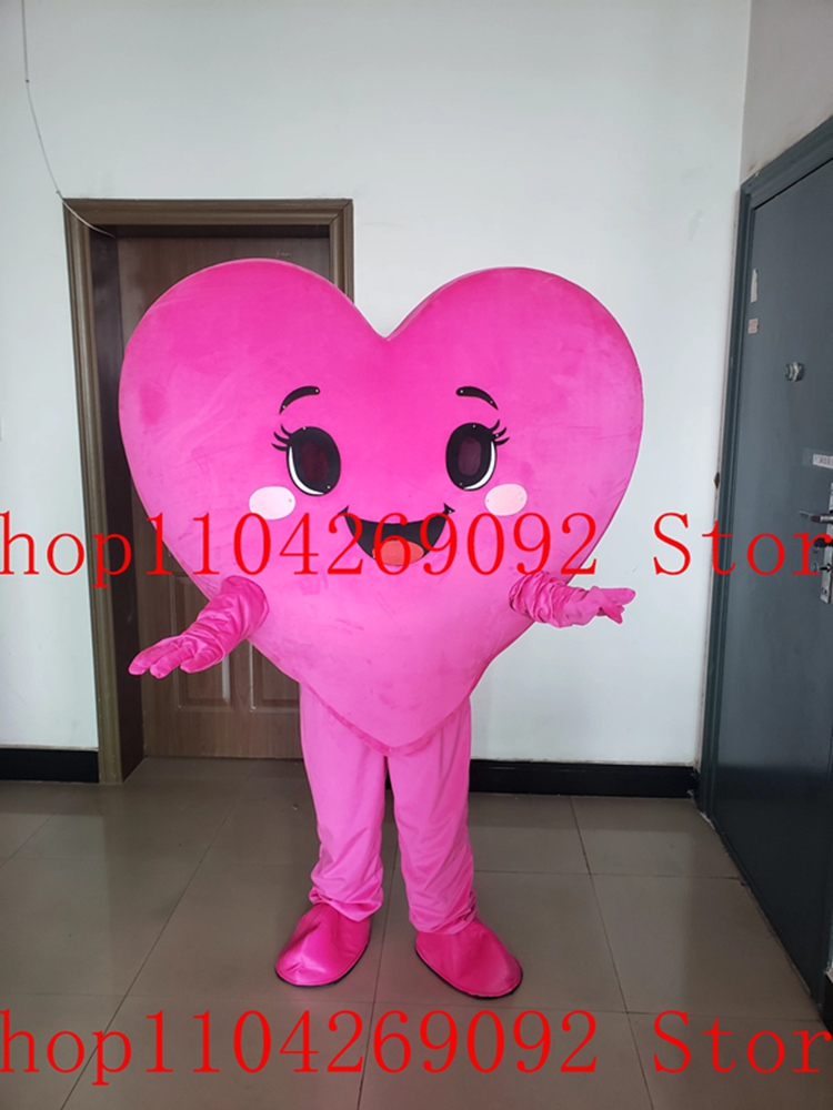Kostum Maskot Hati Merah Muda  - Anime Cosplay Anime ulasan dan harga