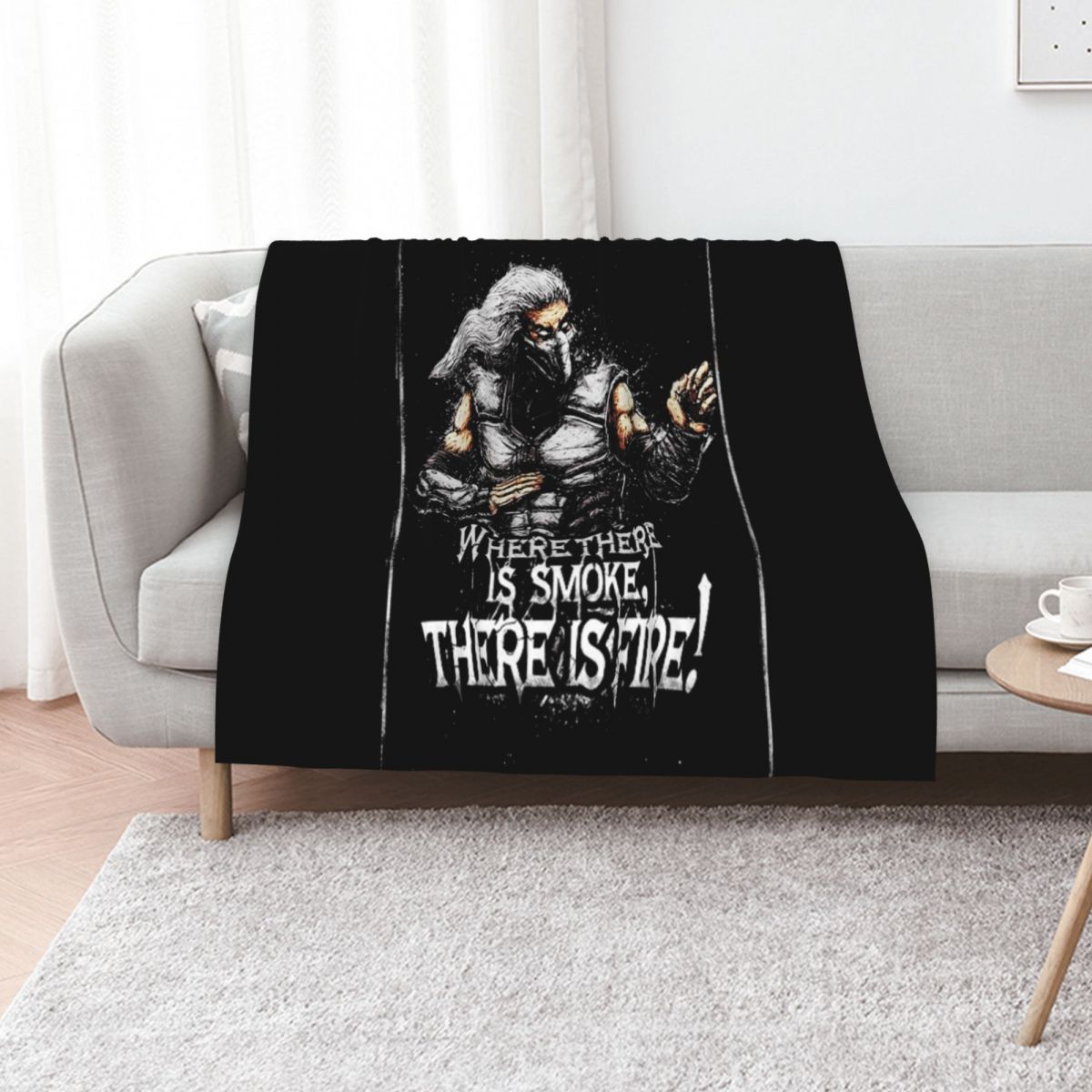 Selimut Mortal Kombat Smoke Qu - Anime Cosplay Quotes ulasan dan harga