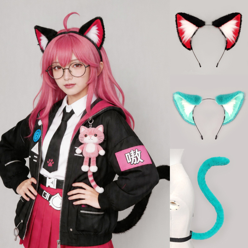 Headband Telinga Kucing Nanaly - Cosplay Anime Expo ulasan dan harga