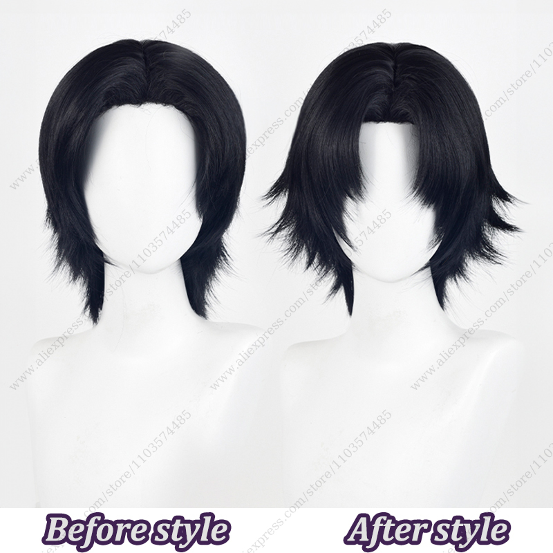 Wig Cosplay Anime chromlo Luci - Cosplay Anime Black Hair ulasan dan harga