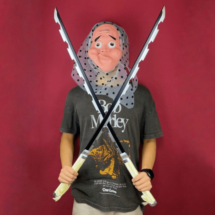 Pedang Katana Inosuke Demon Sl - Anime Cosplay Real ulasan dan harga